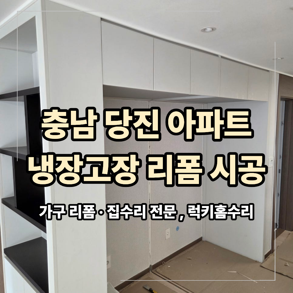 충남 당진 냉장고장 리폼 칸막이 철거 방법